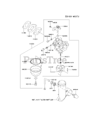 Kawasaki FJ180V-ES50 - Kawasaki Engine CARBURETOR