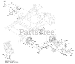 Exmark LZX940EKC606T0 - Exmark 60" Lazer Z X-Series Zero-Turn Mower, Kohler ECV940 (SN: 316000000 - 399999999) (2016) Park Brake Assembly