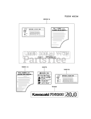 Kawasaki FD620D-AS20 - Kawasaki Engine LABEL