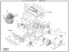 Black Max BM 903655 DA - Black Max 3650 Watt Generator