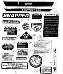 Snapper 421615TVE (80873) - Snapper 42" Rear-Engine Riding Mower, 16hp