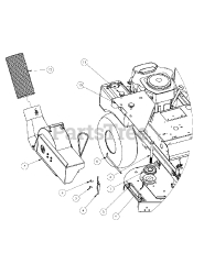 Cub Cadet 59A30014 (59A30014150) - Cub Cadet Commercial Catcher System Blower Mount Assembly