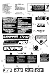 Snapper SP 520 (84340) - Snapper 52" Pro Mower Deck Assembly