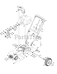 MTD 31A-32AD706 - MTD Snow Thrower (2011) Handle, Frame &amp; Drive System