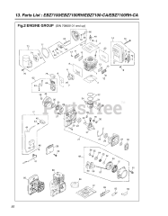 RedMax EBZ 7100 RH - RedMax Backpack Blower (SN: 70800101 & Above)