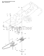 Husqvarna R 16 C AWD (966830301) - Husqvarna Swedish Riding Mower (2008-04) TRANSMISSION