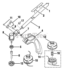 Ryobi RY 30040 B - Ryobi String Trimmer, 30cc Lower Boom Assembly
