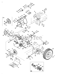 Troy-Bilt 2490 (31AH54Q6711) - Troy-Bilt Vortex 24" Snow Thrower (2014) Drive System
