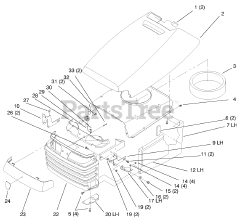 Toro 72110 (270-H) - Toro Lawn & Garden Tractor (SN: 079000001 - 079999999) (1997)