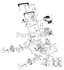 ServiStar 52486 (112-222R105) - ServiStar Walk-Behind Mower (1992) (American Hardware)