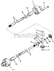 Simplicity 3110 E (1691537) - Simplicity Rear-Engine Riding Mower Peerless Differential Model 100-009 &amp; 100-009B