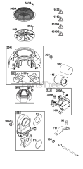 Briggs & Stratton 44Y977-0002-H5 - Briggs & Stratton Vertical Engine Blower Housing and Air Group