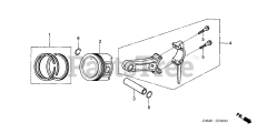 Honda GX160 UT2 QWX2/A (GCBPT) - Honda Engine, Made in Thailand (SN: GCBPT-4000001 - GCBPT-9999999) PISTON