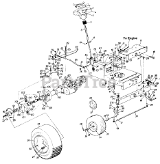MTD 130-754F - MTD Lawn Tractor (1990)