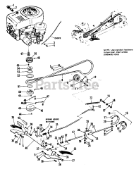 Simplicity 728 (990577) - Simplicity Broadmoor Lawn Tractor, 7hp
