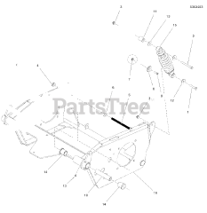 Ferris IS 2100Z (5901333) - Ferris IS2100Z Series 61" Zero-Turn Mower, 28hp Briggs & Stratton Rear Suspension Group