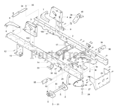 Murray 40319x98B - Murray 40" Lawn Tractor (2000) Frame Assembly (part 1)