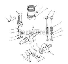 Toro 62040 (T 4000 D) - Toro Generator (SN: 008000001 - 008999999) (1988) Crankshaft Assembly