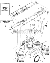 Toro 01-08K803 (C-85) - Toro Garden Tractor (1982) Hydraulic System