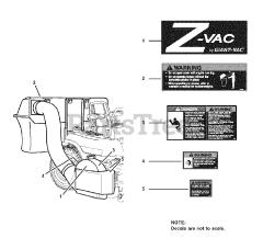 Snapper 7063313 - Snapper 52" Z Vac Triple Grass Catcher