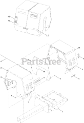Toro 68013 (MM-655H-S) - Toro Mortar Mixer (SN: 315000001 - 315999999) (2015) Cowl Assembly