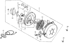 Honda EG1500 K4 A (G200) - Honda Generator, Made in Japan (SN: G200-1000107 - G200-9999999) RECOIL STARTER
