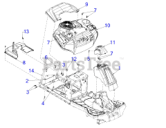 Murray 13DC26JD058 - Murray Lawn Tractor (2020) Fender