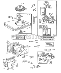 Briggs & Stratton 90708-0102-01 - Briggs & Stratton Vertical Engine FuelTank Assy,A/C,Carburetor