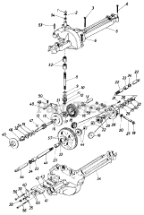 MTD 131-350D000 - MTD Lawn Tractor (1991) Single Speed Transaxle Left Hand