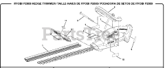 Ryobi P 2603 - Ryobi Hedge Trimmer General Assembly