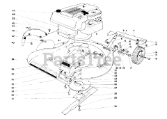 Toro 16222 - Toro Walk-Behind Mower (SN: 001000001 - 001999999) (1971)