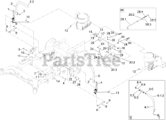Toro 74055 TA (4000) - Toro 60" Z Master Zero-Turn Mower (SN: 415400000 - 416274271) Motion Control Assembly