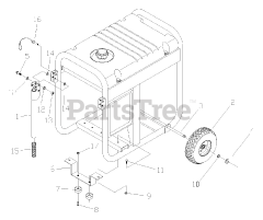 PowerBoss 1648-1 - PowerBoss 4,500 Watt Portable Generator Wheel Kit