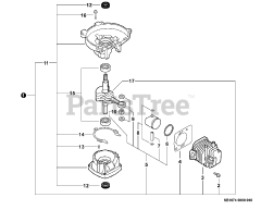 Echo HC-150 i - Echo Hedge Trimmer (SN: S76312001001 - S76312999999) Engine, Short Block -- SB1074