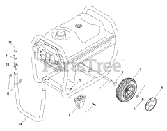 Troy-Bilt 030475A-00 - Troy-Bilt 6,000 Watt Portable Generator Wheel Kit (312412)