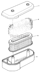 Toro 55-7800 - Toro Replacement Engine, Kawasaki Air Cleaner Assembly (kawasaki Model Fb460v Type Dso8)