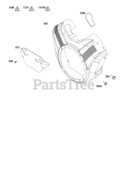 Briggs & Stratton 305447-3091-B5 - Briggs & Stratton Horizontal Engine Blower Housing Group