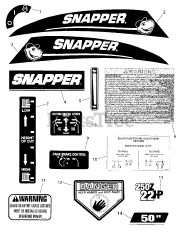 Snapper RZT 22501 BVE2 (7800153) - Snapper 50" Zero-Turn Mower, 22hp