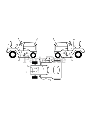 Murray 54G26G60X8A (96042013902) - Murray 54" Lawn Tractor, 26hp (2015)