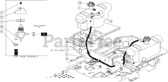 Cub Cadet Z-Force SX60 KW FAB (17RIDGJD010) - Cub Cadet 60" Z-Force S Zero-Turn Mower, Fab Deck, Kawasaki (2019) Fuel Tank