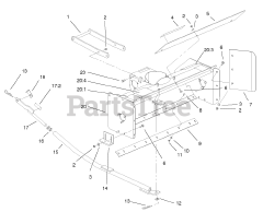 Toro 79263 - Toro 42" Snow Thrower for 260 Series Tractors (SN: 250000001 - 250999999) (2005)