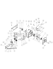 Cub Cadet 59A30022 (59A30022150) - Cub Cadet Power Assist Triple Bagger att Blower Assembly