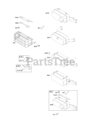 Briggs & Stratton 303447-1237-E1 - Briggs & Stratton Horizontal Engine Exhaust System #1