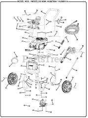 Husky HU 80709 A - Husky Pressure Washer General Assembly