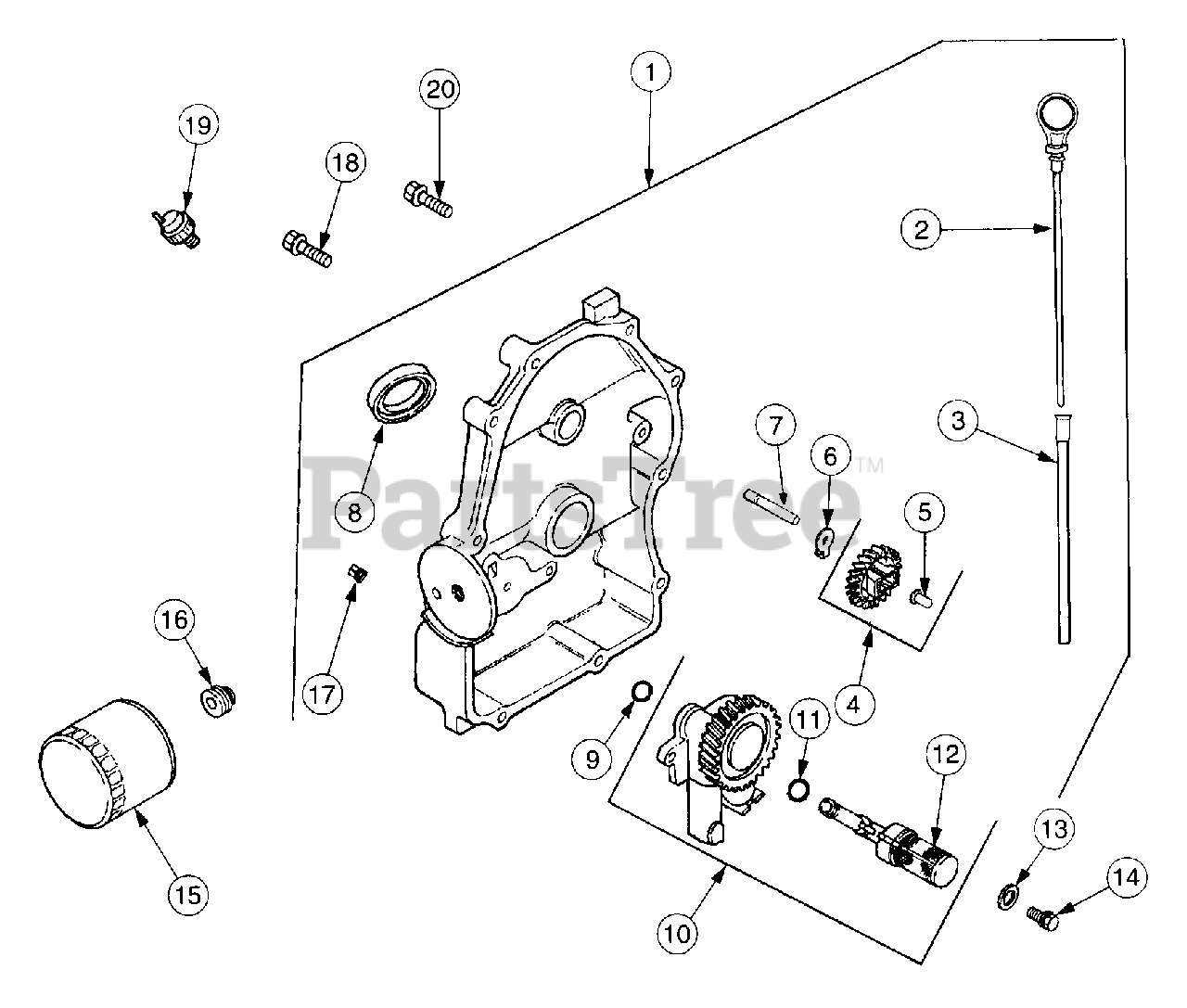 Cub Cadet 2186 (13A288L100) Cub Cadet Garden Tractor Oil Pan And