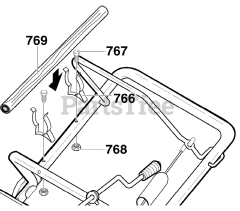 Murray 620301x54NC - Murray 20" Snow Thrower (2004) Clearing Stick