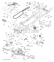Husqvarna YTH 2454 (960430060-00) - Husqvarna 54" Yard Tractor (2008-12) Drive