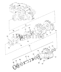 AGCO 1816 H (1691511) - AGCO 48" Garden Tractor, 16hp Eaton 850 Transaxle - Left Axle Subassembly