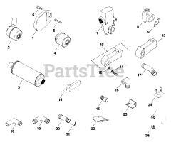 Kohler K181-14340 - Kohler K-Series Engine, Basic Version, 8hp, 6kW Exhaust 12-2-500 TP-2045-B
