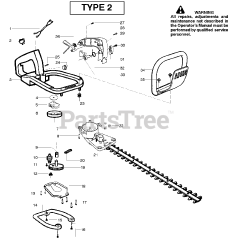 Weed Eater GHT 225 LE - Weed Eater Hedge Trimmer, Type 2